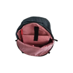 school backpack back view with adjustable straps