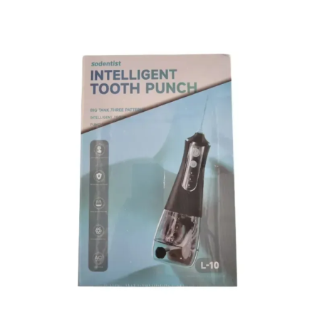 irygator do zębów widok przód z dyszą i przyciskami