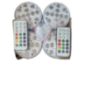 Waterproof lamp set LED RGB with remote control and mounting Deckey