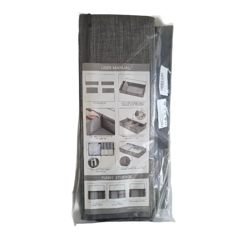 Drawer Organizer with Compartments and Zippered Lid