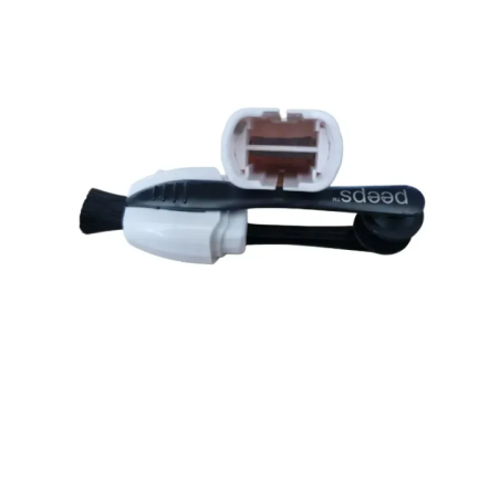 portable eyeglass cleaning brush front view