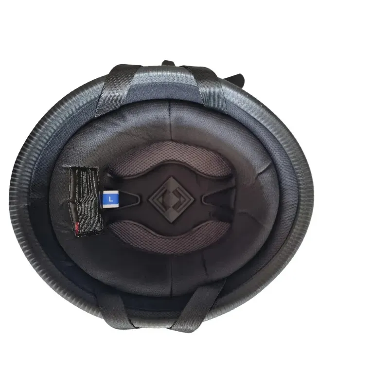 Open Face Motorcycle Helmet Black with DOT and ECE Certification