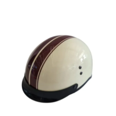 retro motorradhelm seitenansicht mit visier