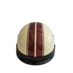 pasek zabezpieczający kask motocyklowy retro widok od góry