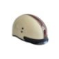 Retro Motorcycle Helmet with Visor and Safety Strap