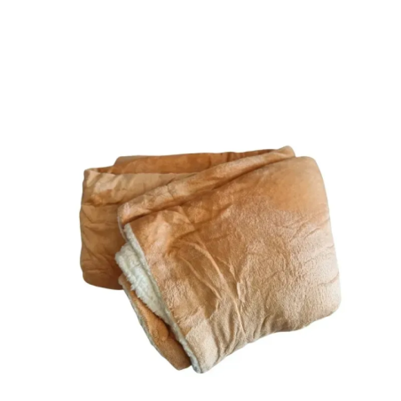 reversible beige blanket folded view