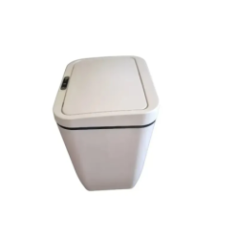 touchless trash can side view