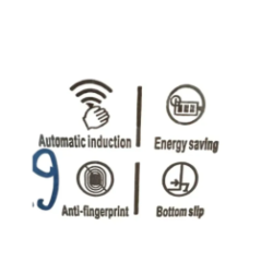 touchless trash can open interior top view