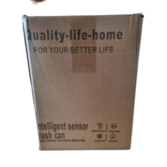 box with dimensions and weight of the trash can