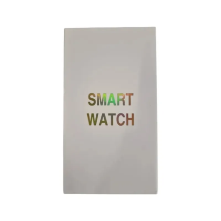 smartwatch z czerwonym paskiem widok z przodu