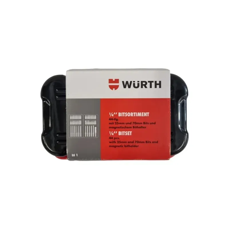 44-Piece Bit Set with Magnetic Holder 1/4 Inch