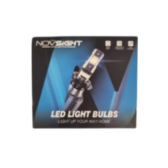 упаковка автомобільної лампи LED H7 Novsight спереду