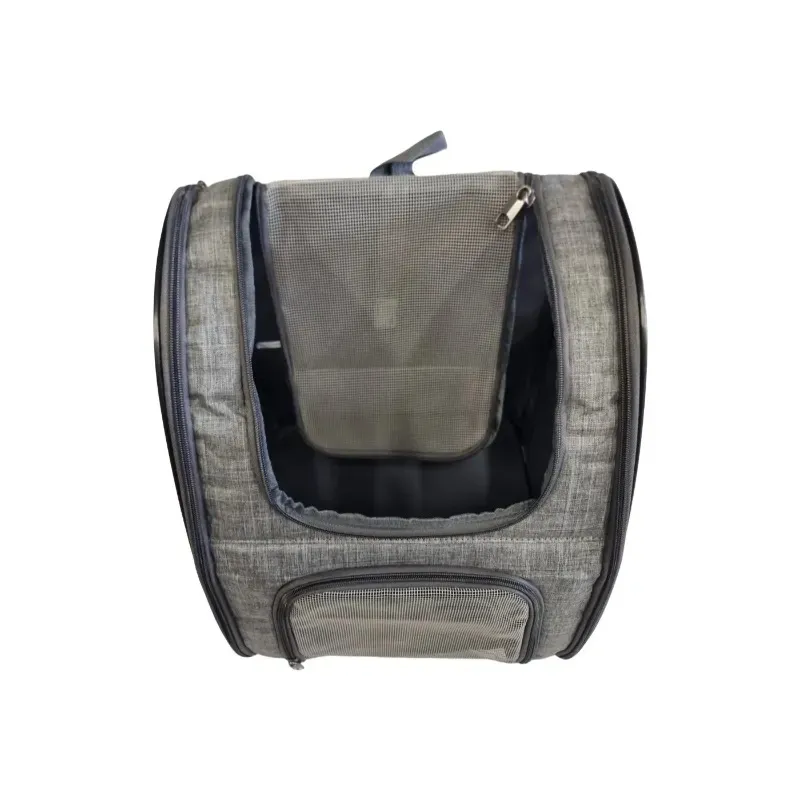 Pet Transport Backpack with Mesh and Adjustable Straps