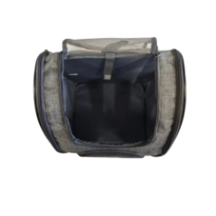 pet transport backpack back view with straps