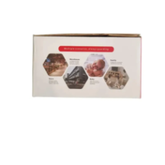 camera WiFi PTZ packaging view with camera graphics