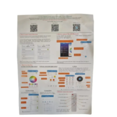 стельова лампа LED RGB вид спереду з динаміком