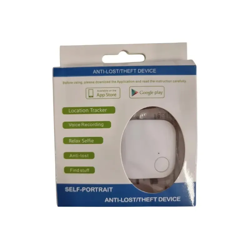 Mini locator and sound recorder with selfie function