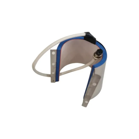 grzałka taśmowa widok z góry z kablem i mocowaniem