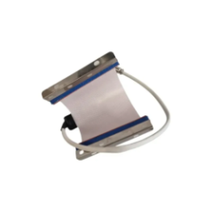 Tape Heater Seitenansicht mit sichtbarem Kabel und Montage