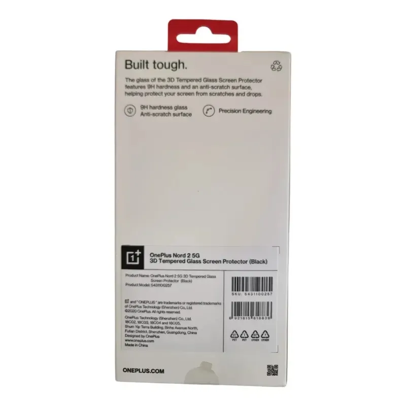 Szkło hartowane 3D do OnePlus Nord 2 5G czarne
