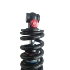 motorcycle spring shock absorber side view