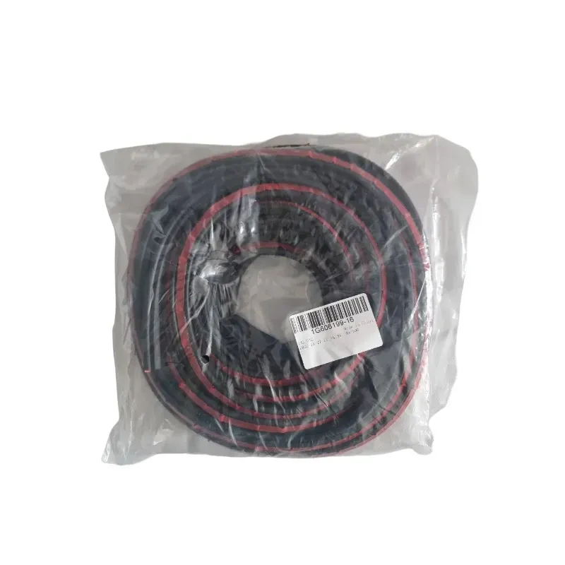 Rubber Car Seal 40 mm Black with Red Stripe