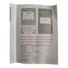 комплект аксесуарів безпровідної камери HD 1080P вид батареї та кабелю