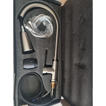 kitchen faucet top view and kit elements