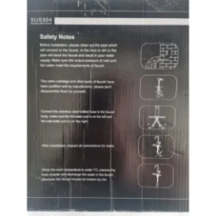 packaging of the stainless steel kitchen faucet