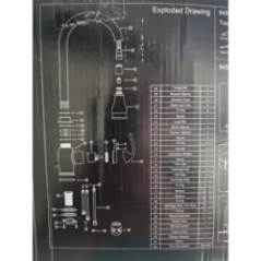 back of the packaging with instructions and diagram