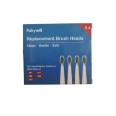 Fairywill toothbrush replacement heads front packaging view