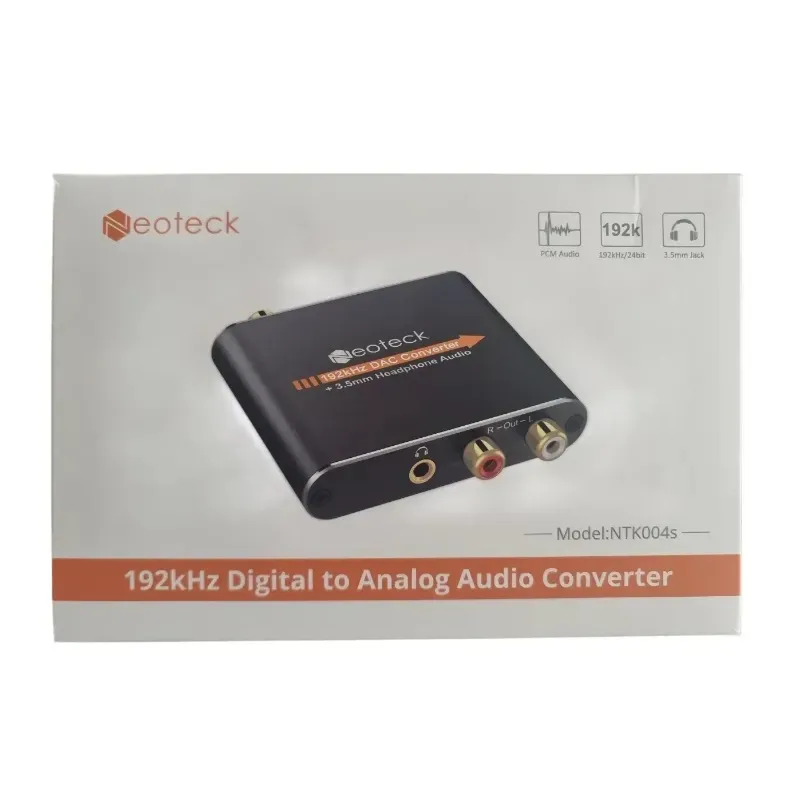 Neoteck 192kHz Digital-to-Analog Audio Converter with Volume Control