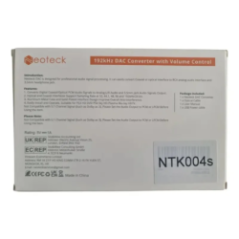 Neoteck 192kHz Digital-to-Analog Audio Converter with Volume Control