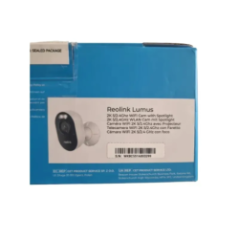 packaging of reolink lumus camera top view