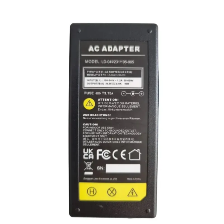 AC Adapter 19.5V 2.31A 45W with Power Cable