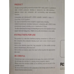 opakowanie zewnętrznej przenośnej nagrywarki DVD USB 3.0