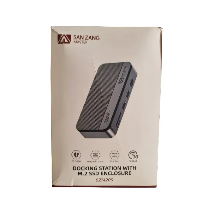 Stacja dokująca SAN ZANG z obudową M.2 SSD i portem Type-C 10Gbps