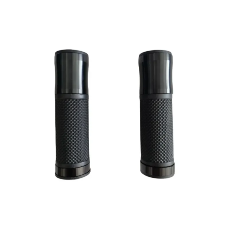 black bicycle grip front view
