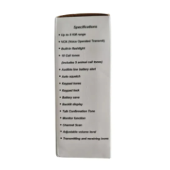 set of two walkie talkies front view