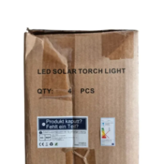 Verpackung des Solar-Lampen-Sets LED