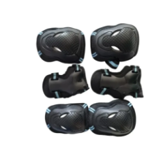 blauer Fahrradhelm Rückansicht