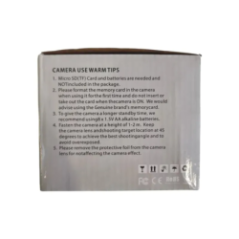 CX100W camera packaging with print and device image