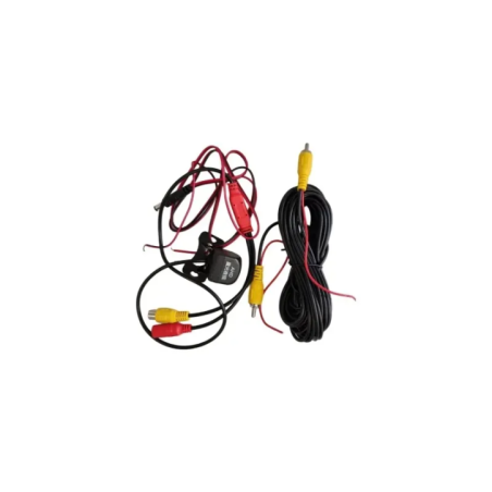 car reversing camera view of cable set and camera
