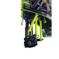 Detail der Off-Road-Auto-Aufhängung und Räder