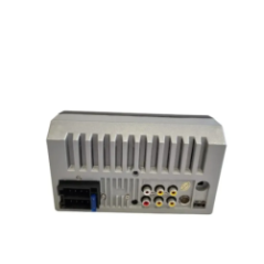 car radio back view with ports and connections