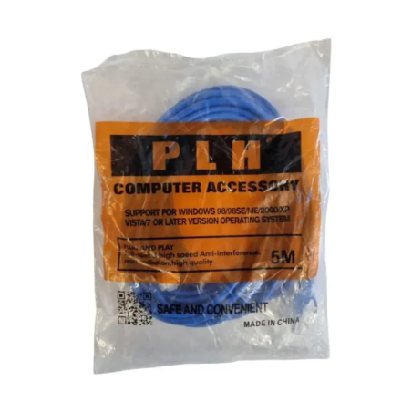 Kabel sieciowy LAN Ethernet 5m niebieski