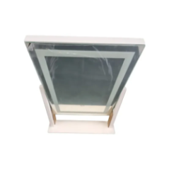 mirror LED front view with lighting and USB port