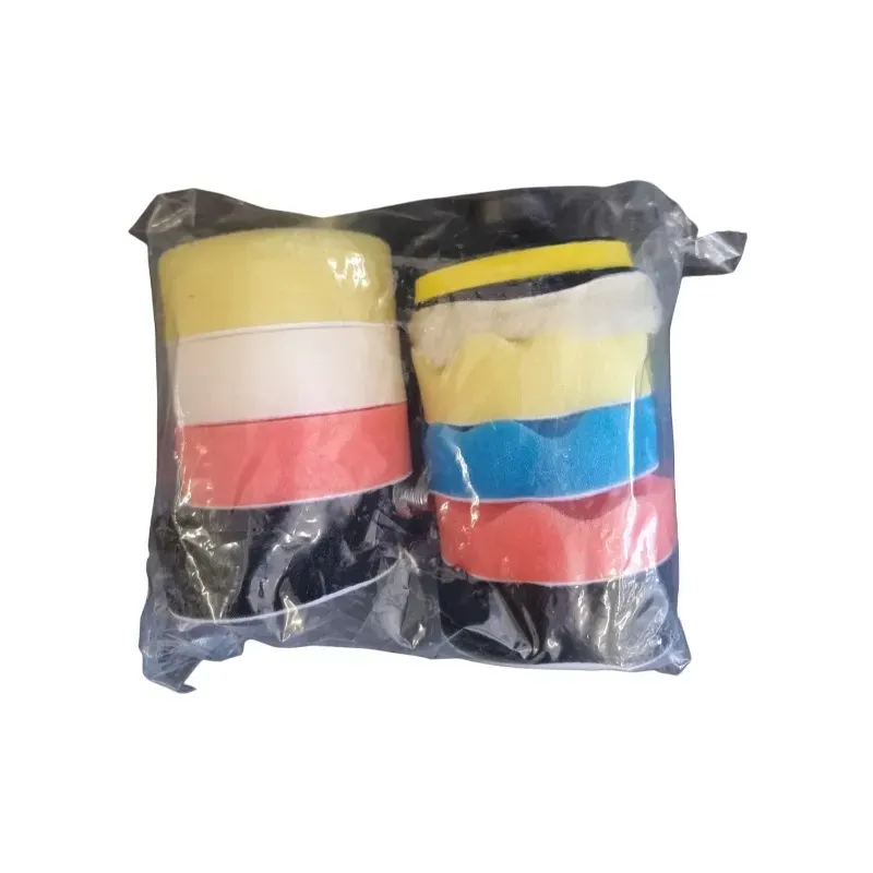 Car Polishing Sponge Set 10 Pieces Various Colors