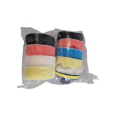 oberansicht der polierschwämme in verpackung