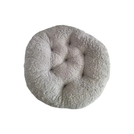 Кругла декоративна подушка з м'якого матеріалу